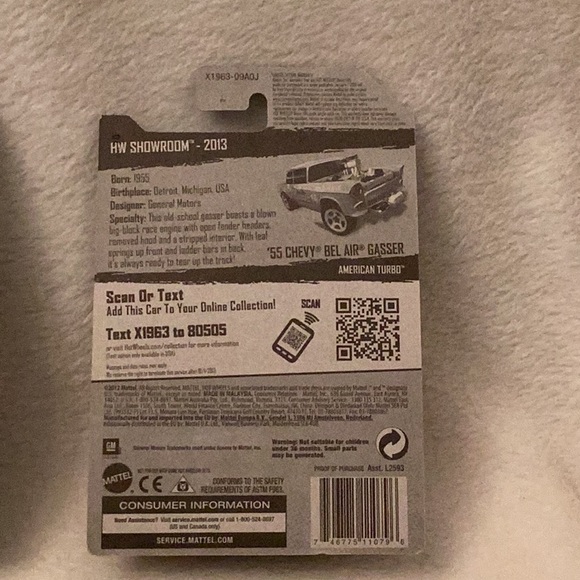 Hot Wheels ~ '55 Chevy Bel Air Gasser ~ HW Showroom ~ Set of 2 Black Gold - Picture 13 of 15